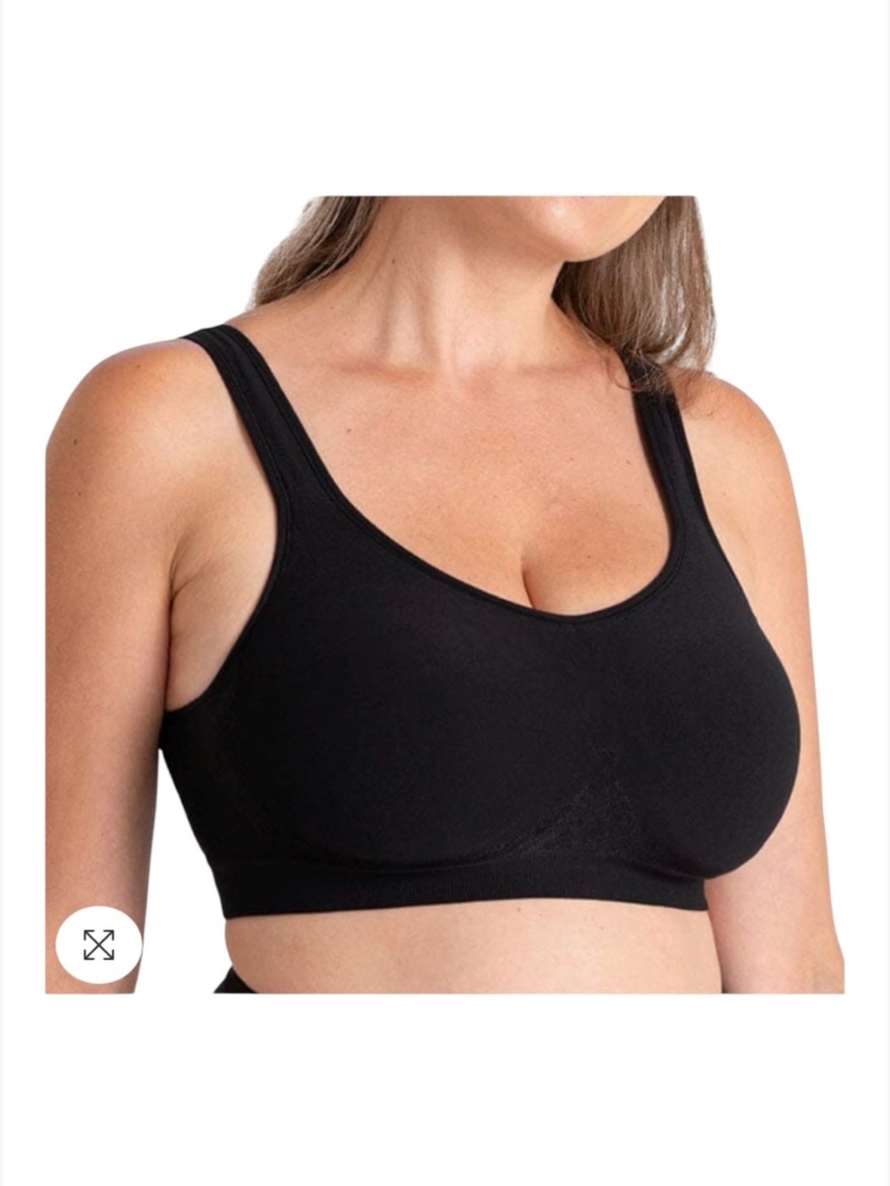 Shapermint Essentials Everyday Comfort Straps Wireless Shaping Bra Black XL NWT